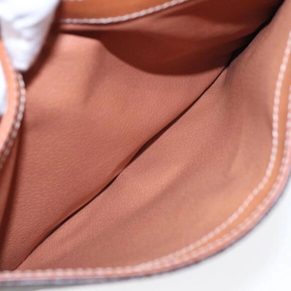 CELINE Macadam Canvas Shoulder Bag PVC Leather Brown Auth 85007 - Picture 11 of 16